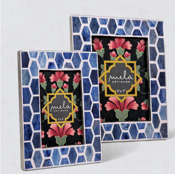 Bone Inlay Photo Frame Set