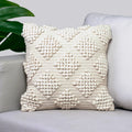 Knotted Loop Woven Throw Pillow Cover