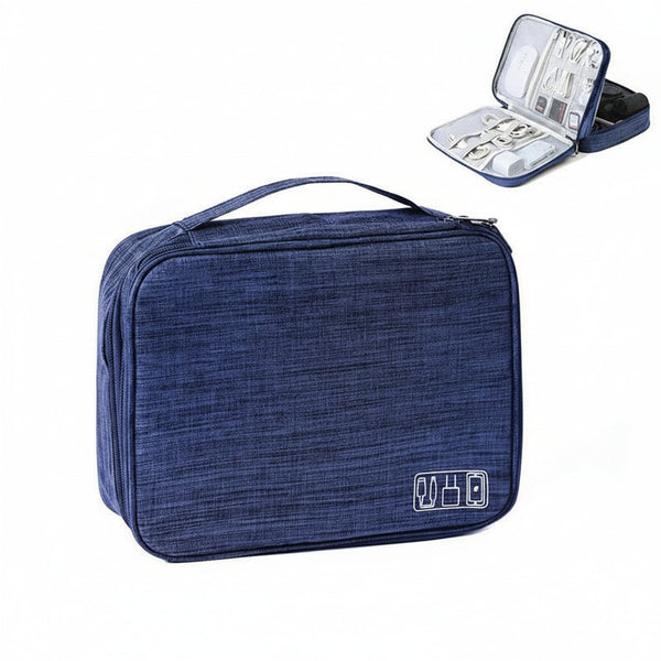 Layered Cable Travel Organizer Bag