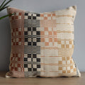 Handwoven Geometric Textile Pillow Cover
