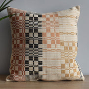 Handwoven Geometric Textile Pillow Cover