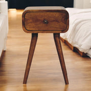 Chestnut Mango Wood Mini Nightstand