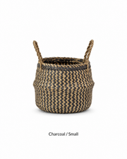 Chevron Seagrass Storage Basket
