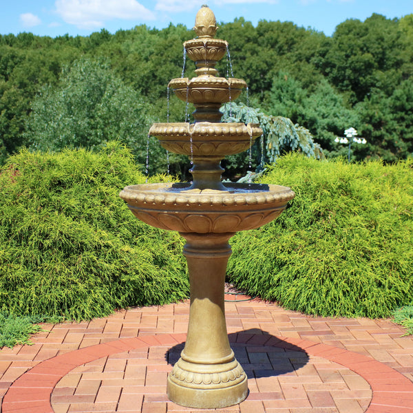 Four-Tier Resin Outdoor Fountain