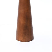 Turned Mango Wood Pillar Candle Holder