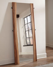 Live-Edge Wood Full-Length Floor Mirror