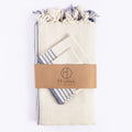 Striped Recycled Cotton Tablecloth Set