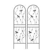Dragonfly Motif Metal Garden Trellis Pair — additional product view 13