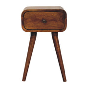 Chestnut Mango Wood Mini Nightstand