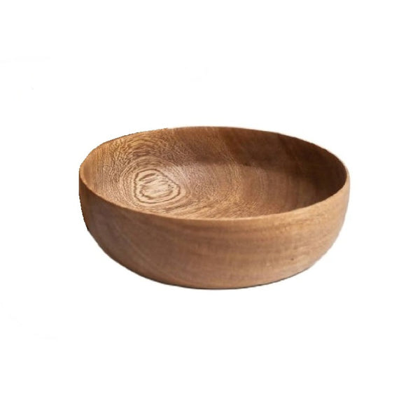 Turned Wood Serving Bowl