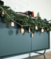 Brass-Tone Metal Bell Hanging Garland