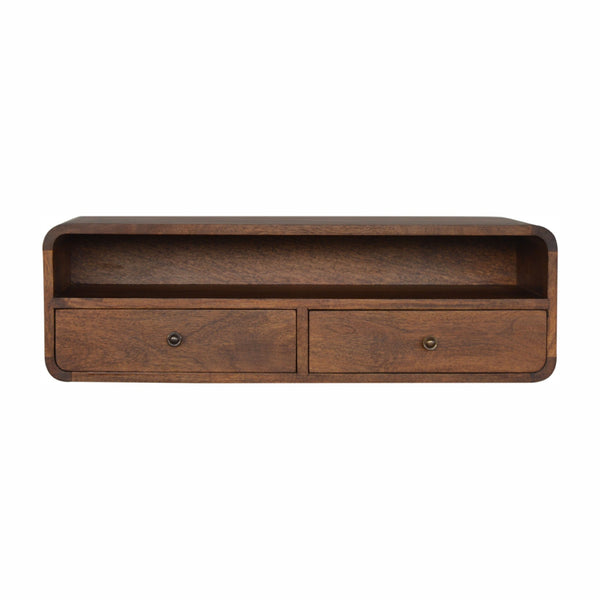 Chestnut Mango Wood Floating Console