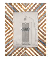 Chevron Bone Inlay Picture Frame