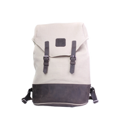 Hand-Stitched Leather Canvas Daypack