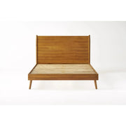 Mid-Century Wood Platform Bed Frame