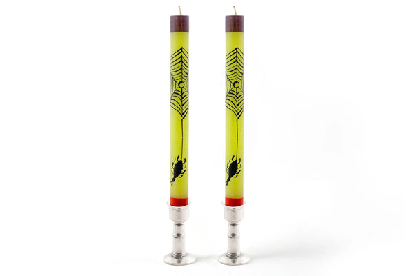 Halloween Painted Paraffin Taper Candles