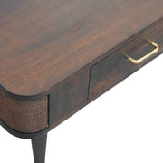 Mango Wood Rattan Coffee Table