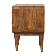 Amber Oak Solid Wood Nightstand