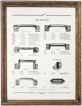 Wide Wood-Grain Frame Hardware Print