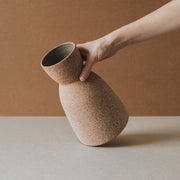 Hourglass Stoneware Ceramic Vase