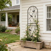 Dragonfly Motif Metal Garden Trellis Pair — alternate view or variant option