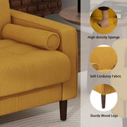 Wide-Seat Corduroy Accent Chair – chair (view 5) | Roost & Roam