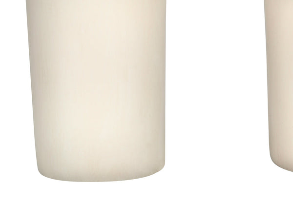 Arch-Form Cream Resin Table Lamp