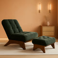 Corded Fabric Reclining Accent Chair Set – in corded-green | Roost & Roam