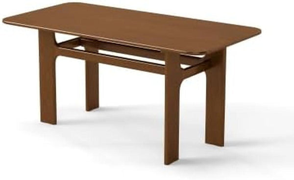 Walnut-Finish Rectangular Dining Table