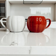 Pumpkin-Shaped Ceramic Coffee Mug
