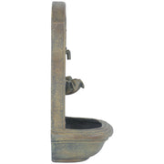 Polystone Shell-Spout Outdoor Wall Fountain