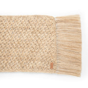 Handwoven Crochet Fringe Table Runner