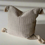 Oaxacan Woven Cotton Tassel Pillow