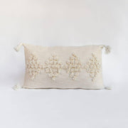 Tufted Cotton Lumbar Pillow