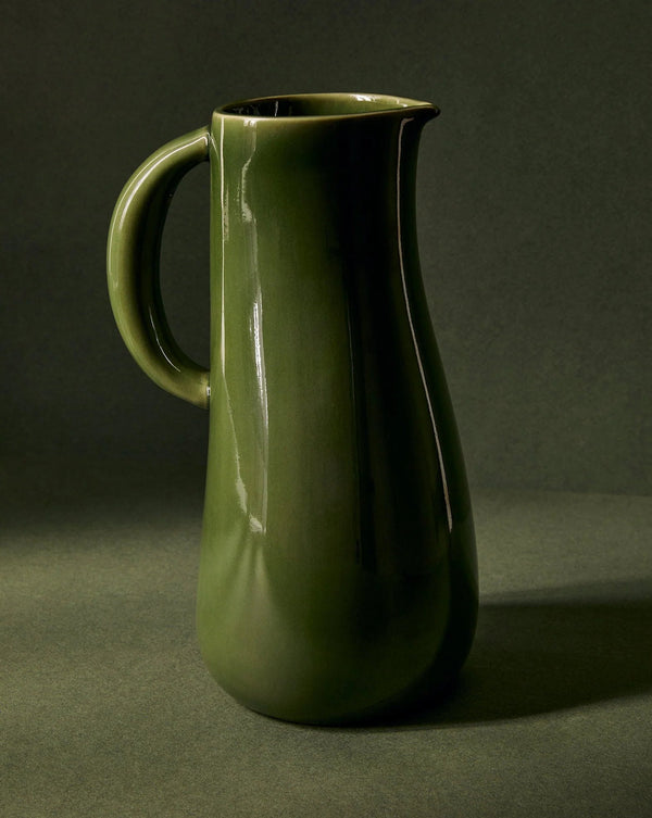 Glazed Stoneware Serving Jug
