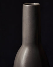 Matte Stoneware Bottle-Form Vase