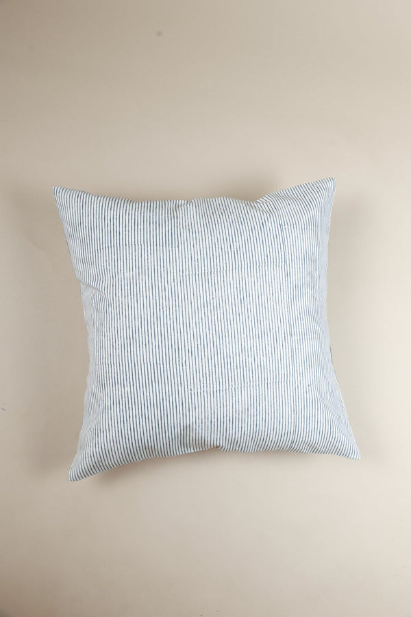 Block Print Cotton Stripe Pillow Cover