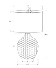 Honeycomb Relief Resin Table Lamp