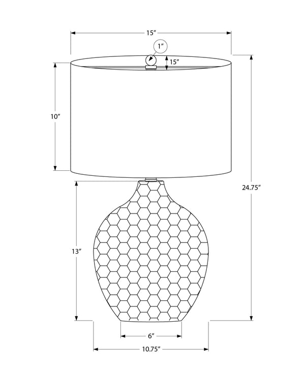 Honeycomb Relief Resin Table Lamp