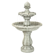 Two-Tier Solar Outdoor Water Fountain