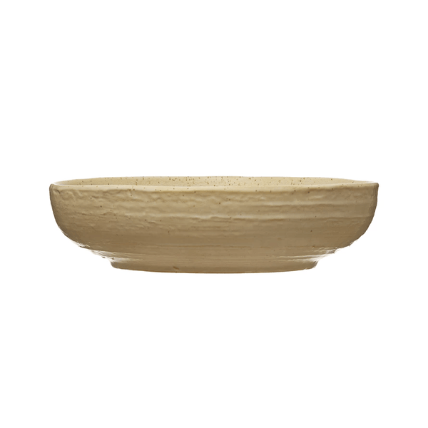 Reactive Glaze Speckled Stoneware Bowl