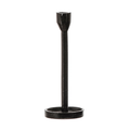 Matte Cast Iron Taper Holder in a styled home setting