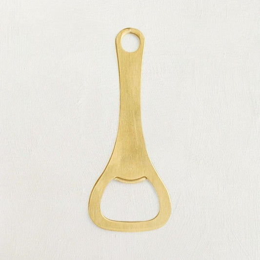 Brushed Brass-Tone Metal Bottle Opener
