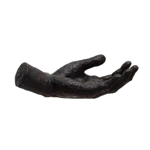 Dark Resin Hand Sculpture