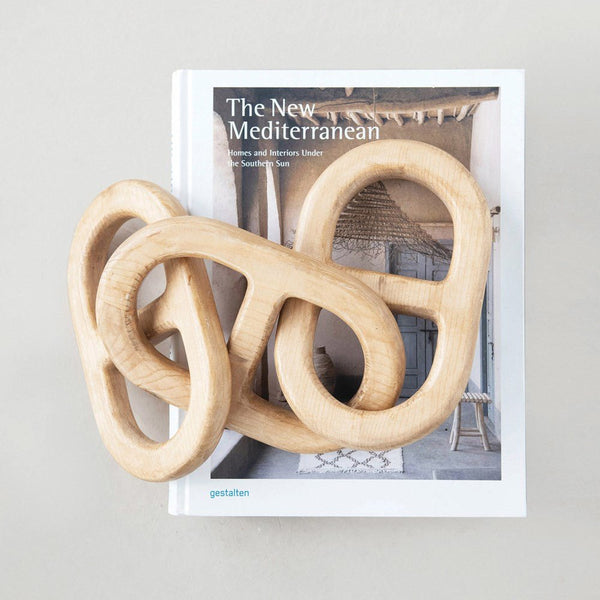 Carved Wood Chain Sculpture