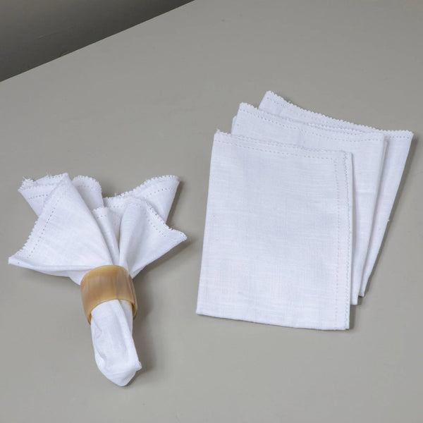 Hemstitch Cotton Cloth Napkin Set