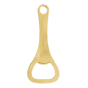 Brushed Brass-Tone Metal Bottle Opener