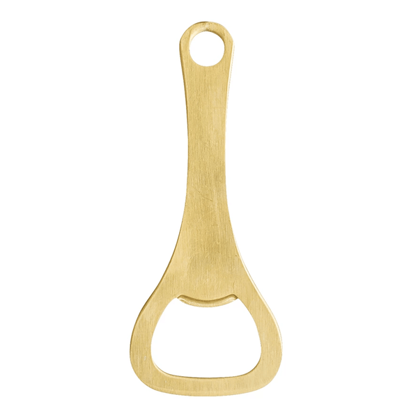 Brushed Brass-Tone Metal Bottle Opener