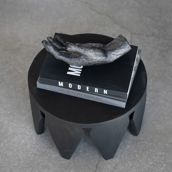 Dark Resin Hand Sculpture
