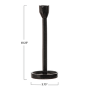 Matte Cast Iron Taper Holder — alternate view or variant option